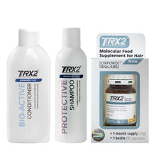 TRX2® Molecular Supplement for Hair + TRX2® Advanced Care Protective Shampoo + TRX2® Advanced Care Bio-Active Conditioner Bundle